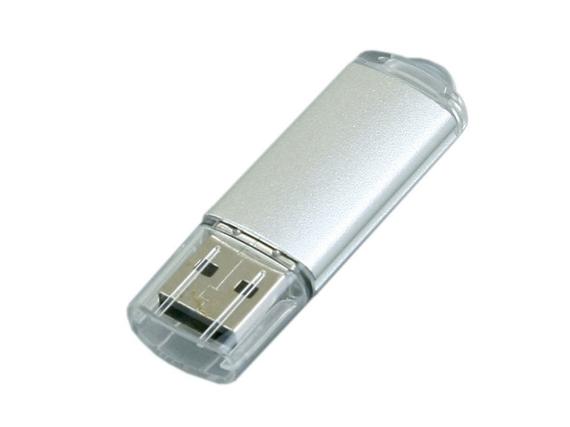 USB 2.0- флешка на 4 Гб с прозрачным колпачком