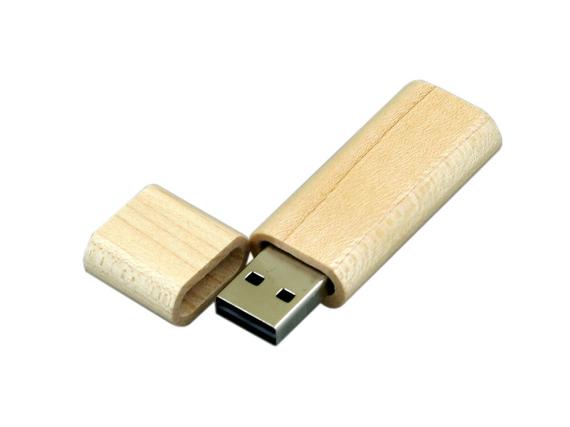 USB 2.0- флешка на 32 Гб эргономичной прямоугольной формы с округленными краями