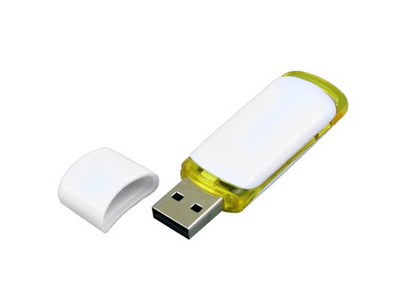 USB 2.0- флешка на 64 Гб с цветными вставками