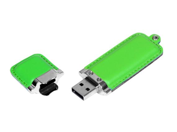 USB 2.0- флешка на 64 Гб классической прямоугольной формы