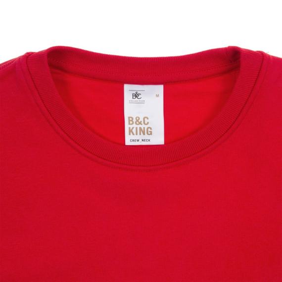 Свитшот унисекс King, красный, размер S