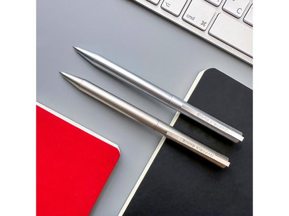 Ручка металлическая шариковая "Bergamo", шампань