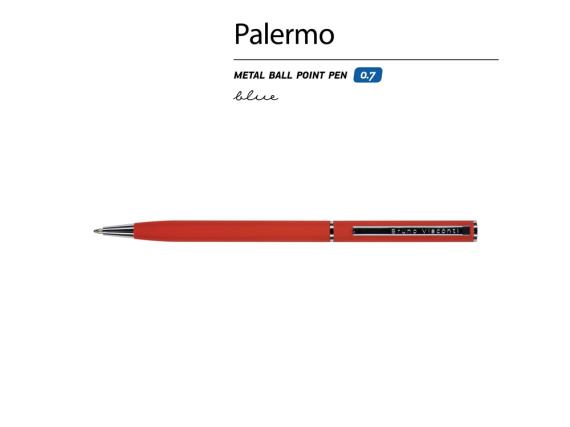 Ручка металлическая шариковая «Palermo», софт-тач