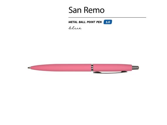 Ручка металлическая шариковая «San Remo», софт-тач