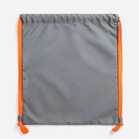 Рюкзак B3, серый с оранжевыми лямками