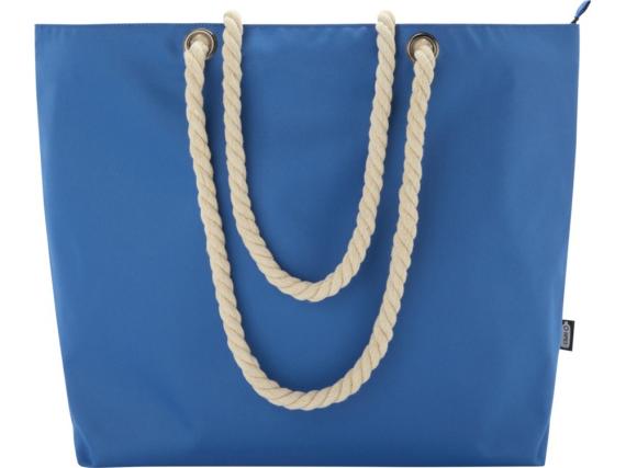 Пляжная сумка-холодильник Panama GRS из переработанных материалов с ручками-шнурками