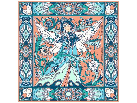 Набор: платок «Царевна Лебедь» и свеча «Вдохновение»