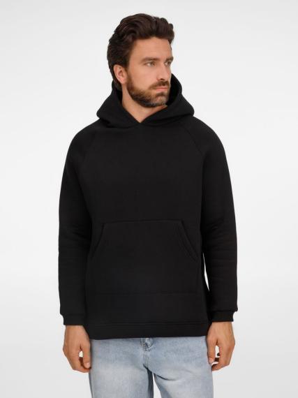 Худи унисекс оверсайз Easy Street, черное, размер XL/XXL