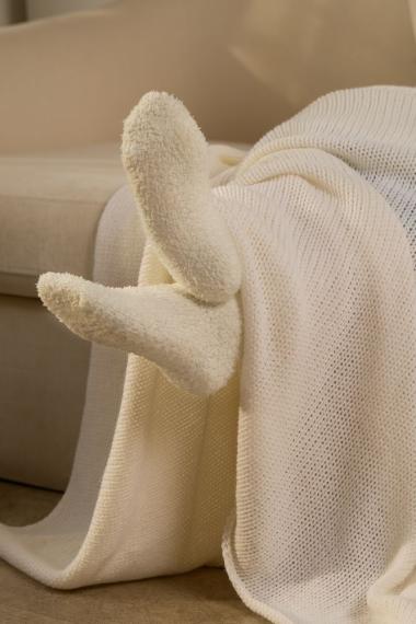 Плед Knitly, белый