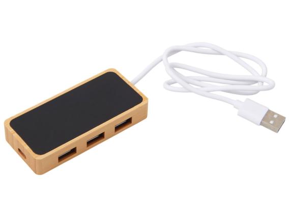 USB хаб с подсветкой лого «Reedia S5», 3*USB, 1*Type C