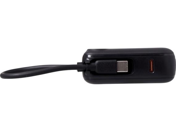 Внешний аккумулятор со встроенным кабелем «Liri», QC/PD, 10000 мАч