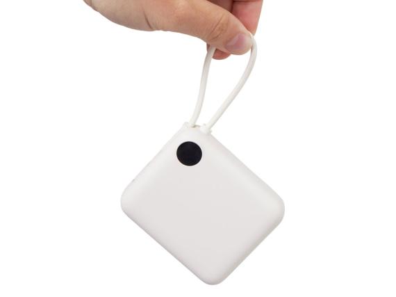 Внешний аккумулятор со встроенным кабелем «Liri», QC/PD, 10000 мАч