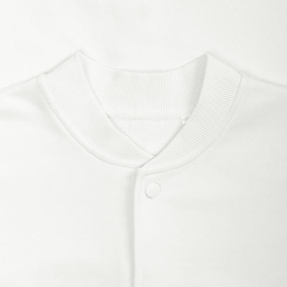 Бомбер унисекс Nuppu, молочно-белый, размер S