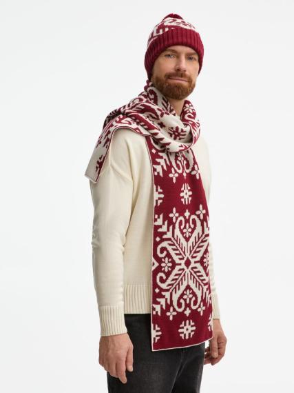 Шарф Wintertude L, красный с белым