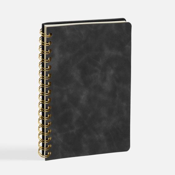 Ежедневник Spiral, недатированный, черный