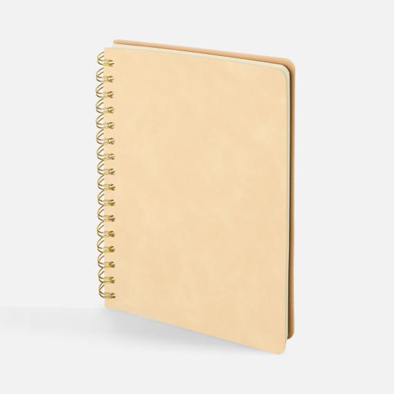 Ежедневник Spiral, недатированный, бежевый
