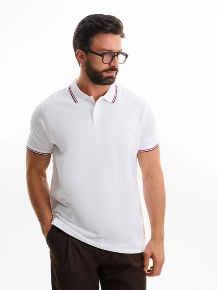 Рубашка поло мужская Prestige Men белая, размер M