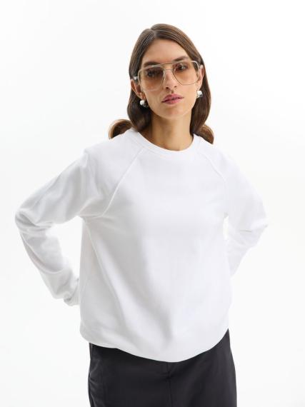 Свитшот унисекс Space, белый, размер XXL