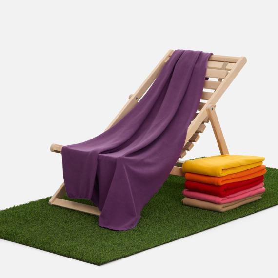 Флисовый плед Warm&Peace XL, фиолетовый