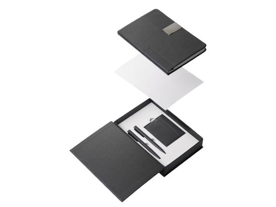 Подарочный набор «Goethe» с блокнотом А5, 2-мя ручками и картхолдером