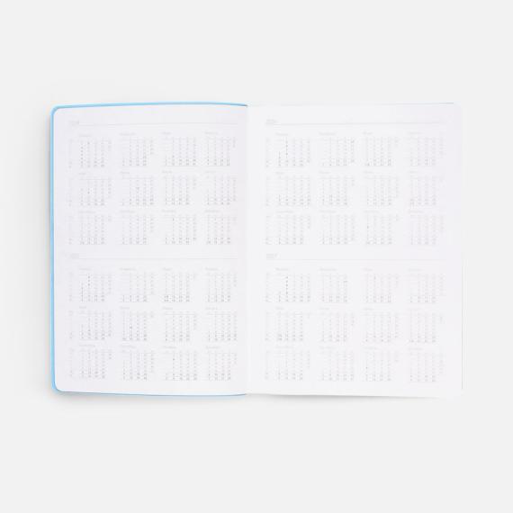 Ежедневник Flexpen Shall, недатированный, голубой