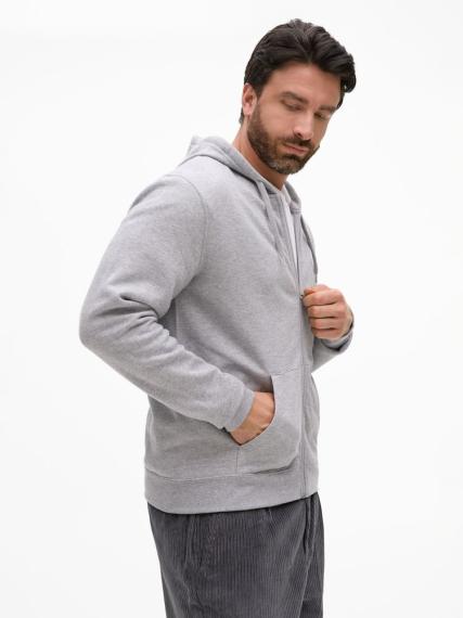 Толстовка унисекс Stone серый меланж, размер S