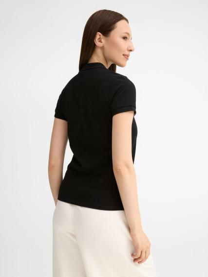 Рубашка поло женская People 210 черная, размер XXL