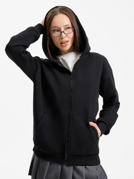 Толстовка унисекс оверсайз Sartoro, черная, размер XS/S