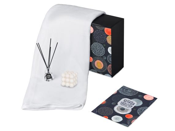 Подарочный набор «Re:y. Cocoon с пледом, свечой и диффузором