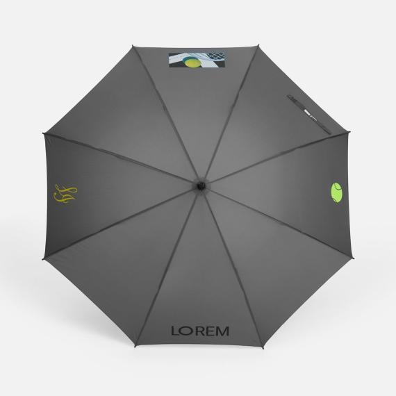 Зонт-трость Simple Golf, серый