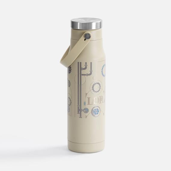 Термобутылка Tateyama, серо-бежевая