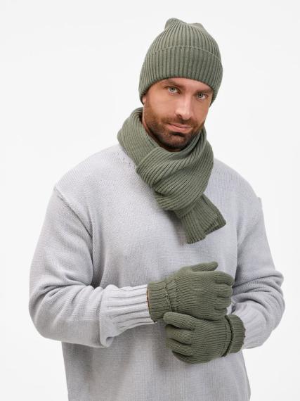 Шарф Catch Match, зеленый (полынь)