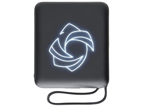 Магнитный беспроводной внешний аккумулятор c подсветкой лого «Энчант», 10000 мАч