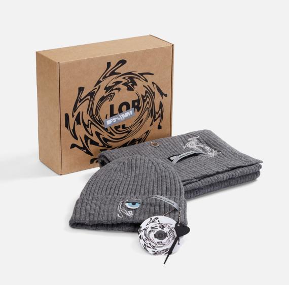 Набор Laconi, темно-серый меланж