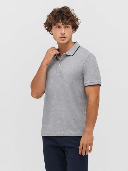 Рубашка поло унисекс Palermo, черная с белым, размер M