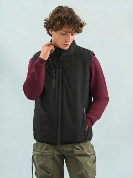 Жилет софтшелл унисекс Falcon BW, черный, размер XS