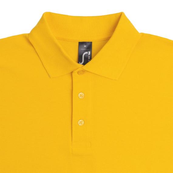 Рубашка поло мужская Summer 170 желтая, размер L
