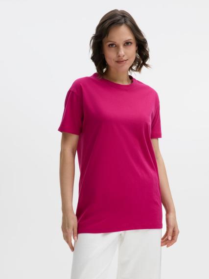 Футболка Regent 150 ярко-розовая (фуксия), размер S