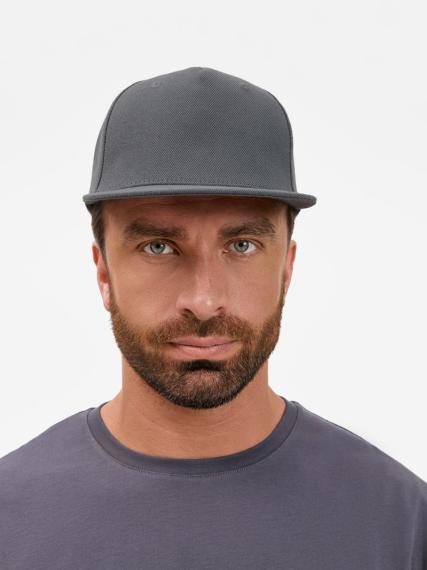 Бейсболка Epicore с прямым козырьком, серая