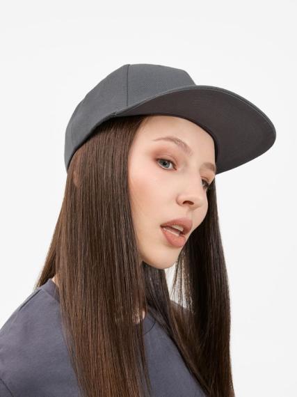 Бейсболка Epicore с прямым козырьком, серая