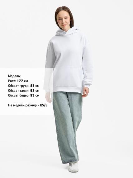 Худи унисекс оверсайз Daylero, белое, размер M/L