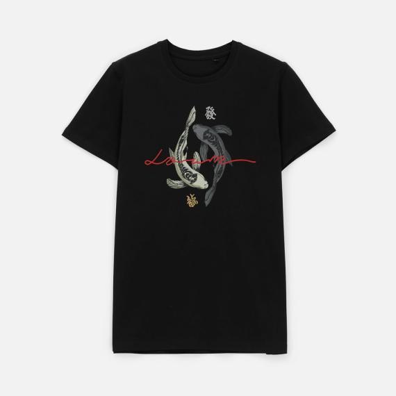 Футболка мужская T-bolka Stretch, черная, размер L